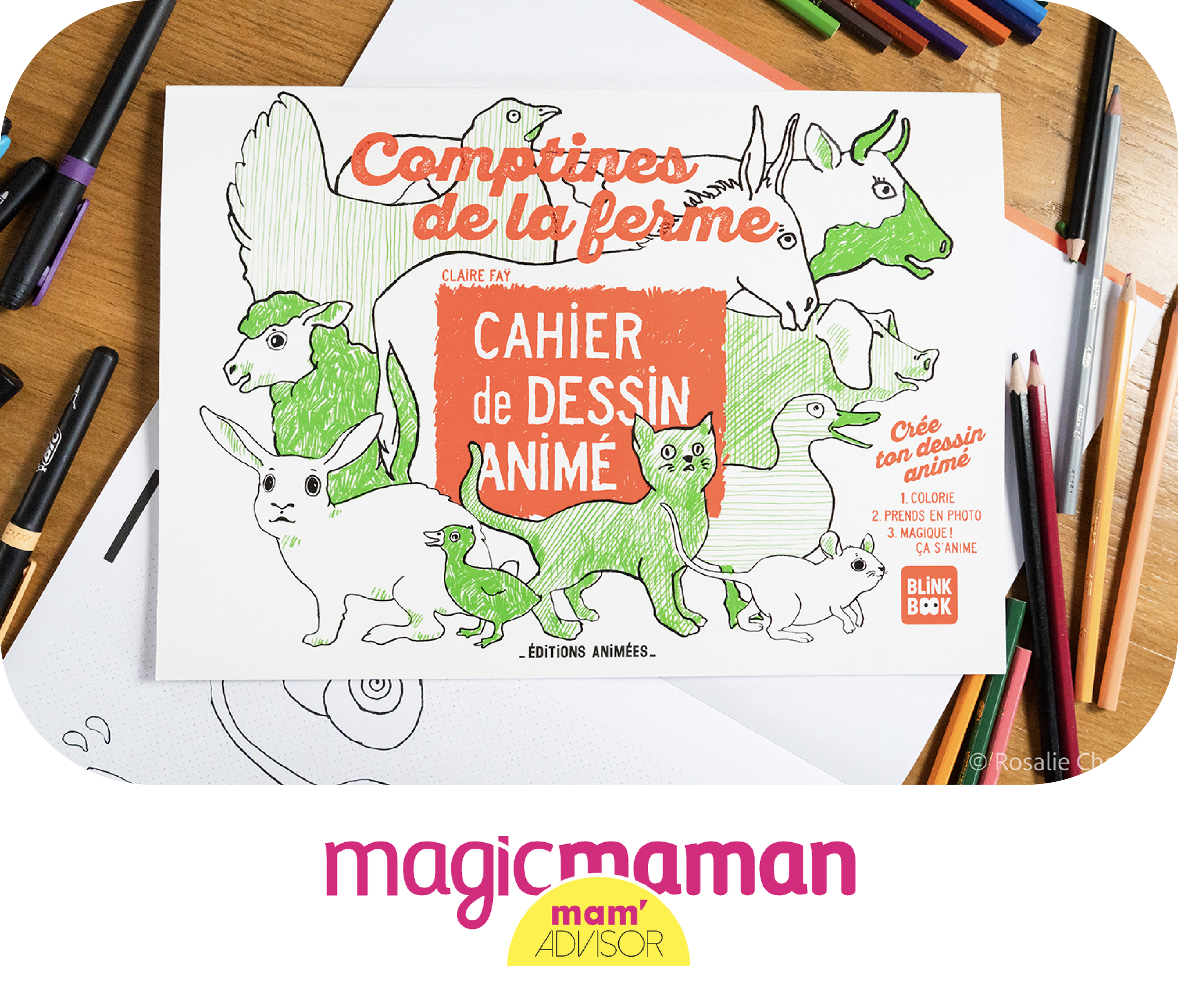 BlinkBook testé par Mam’Advisor : le cahier de dessin animé qui transforme le coloriage