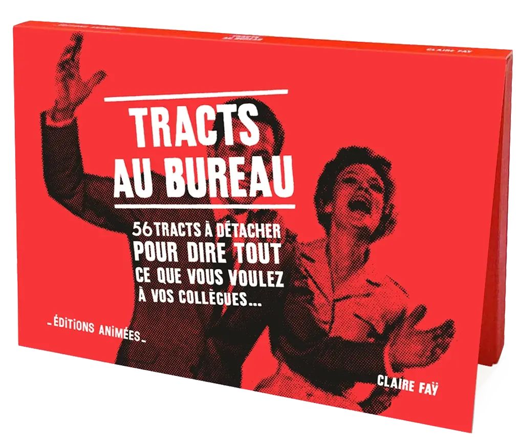 Tracts au Bureau, 56 tracts détachables pour exprimer avec humour ses pensées au bureau, inclus dans le Coffret Bureau BlinkBook.