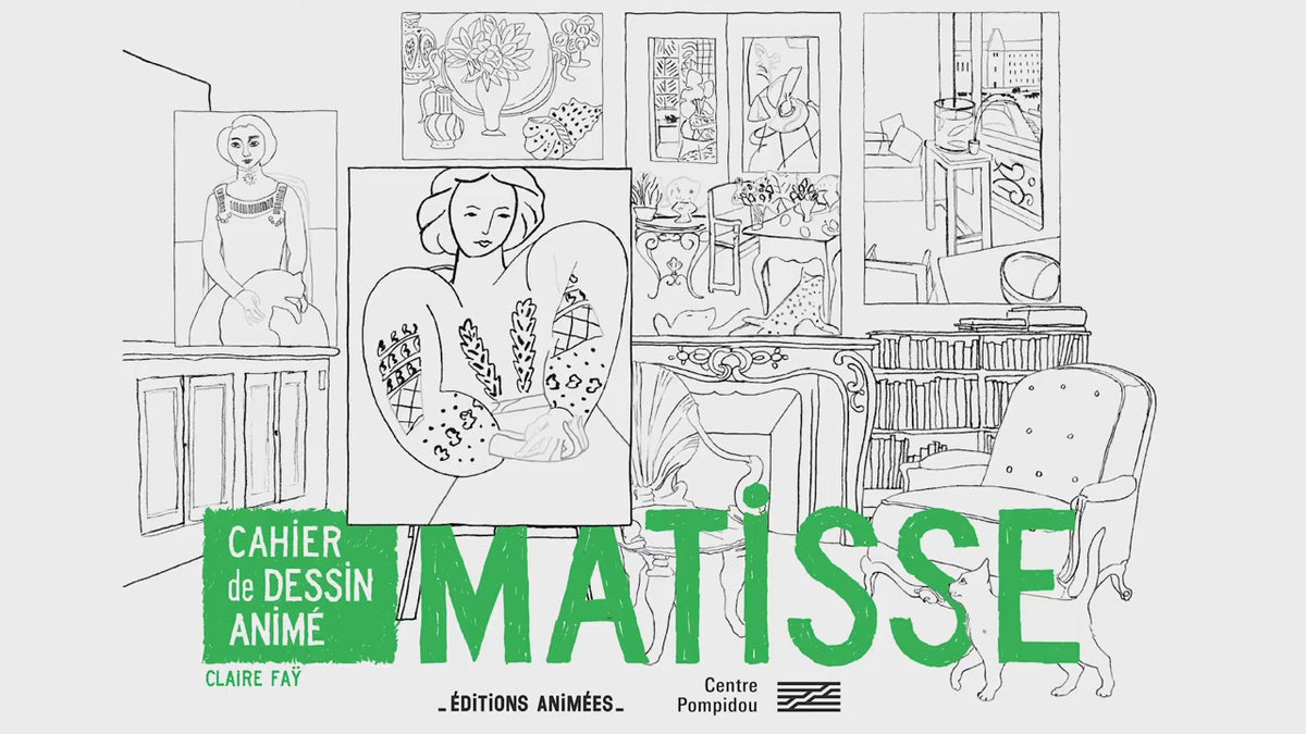 Vidéo de démonstration du cahier de dessin animé Matisse, qui s&